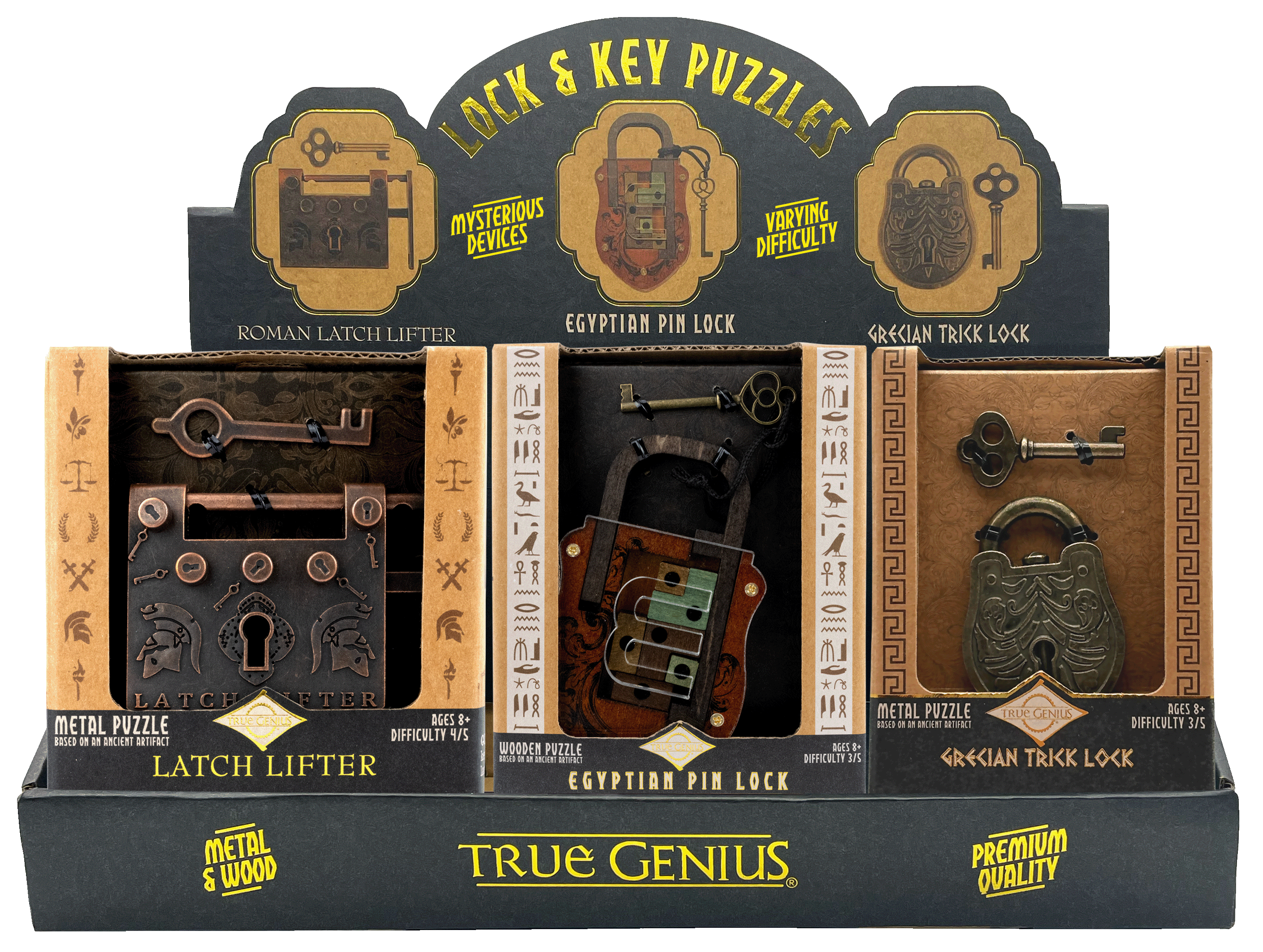 Trick Lock Puzzle Assortment – Pebbles Toys & Gifts