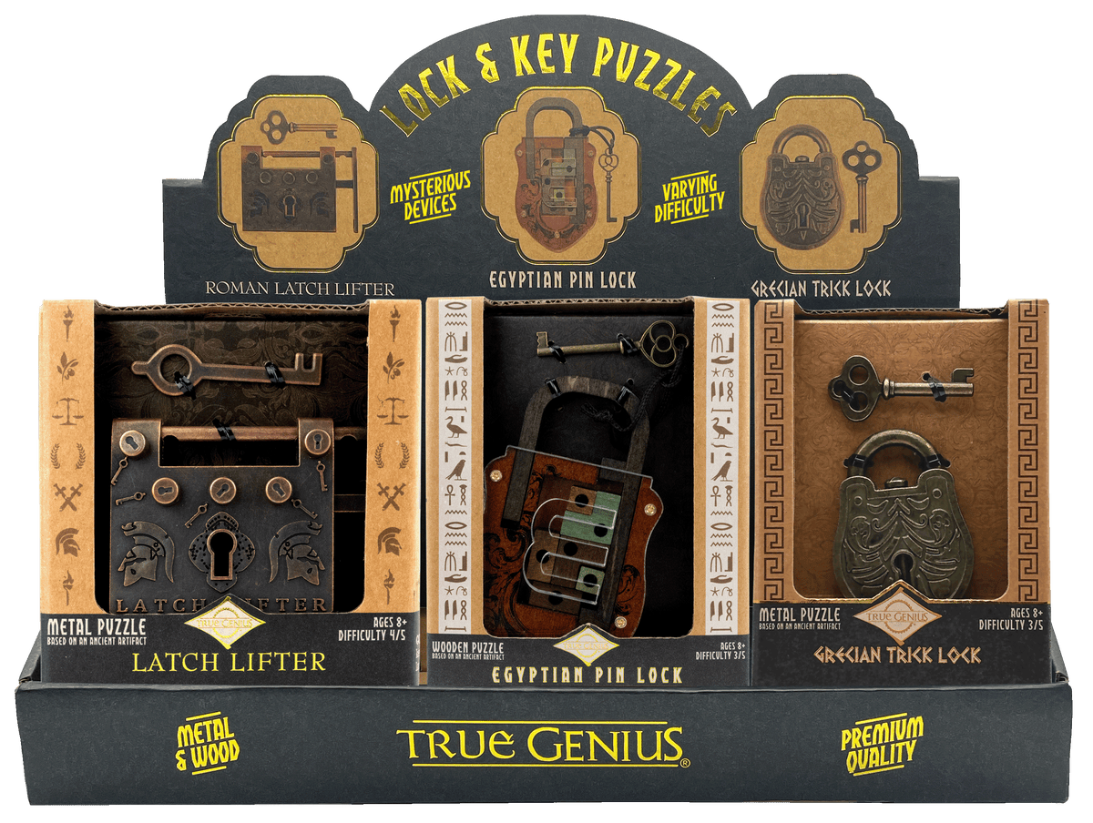Complex Lock Toy Trick Lock Puzzle Assortment – Pebbles Toys & Gifts