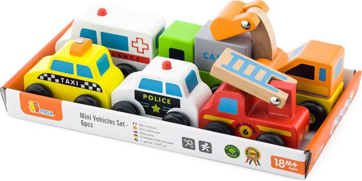 Mini Vehicle Set 6 pc