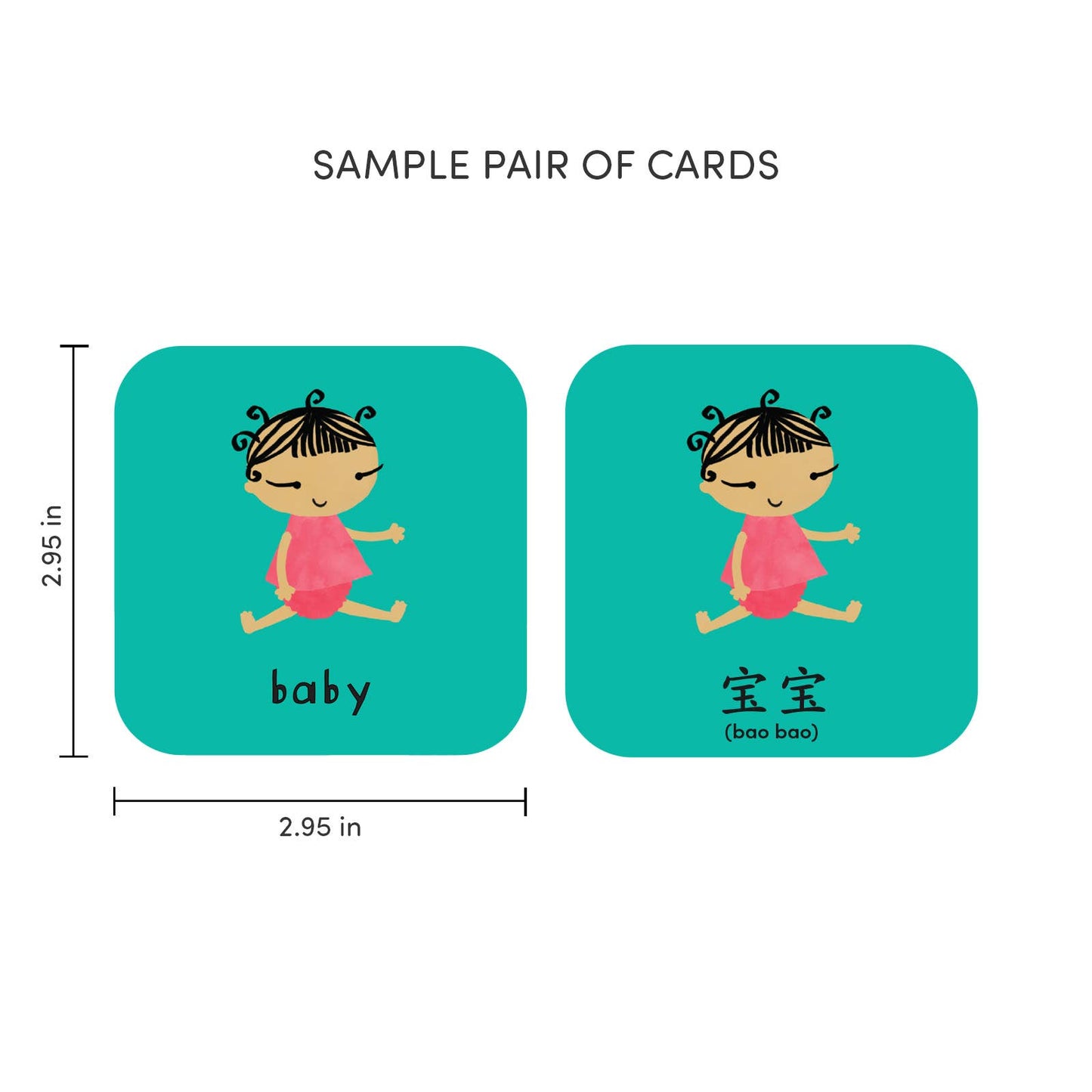 Minilingo Mandarin/English Bilingual Flashcards for Kids