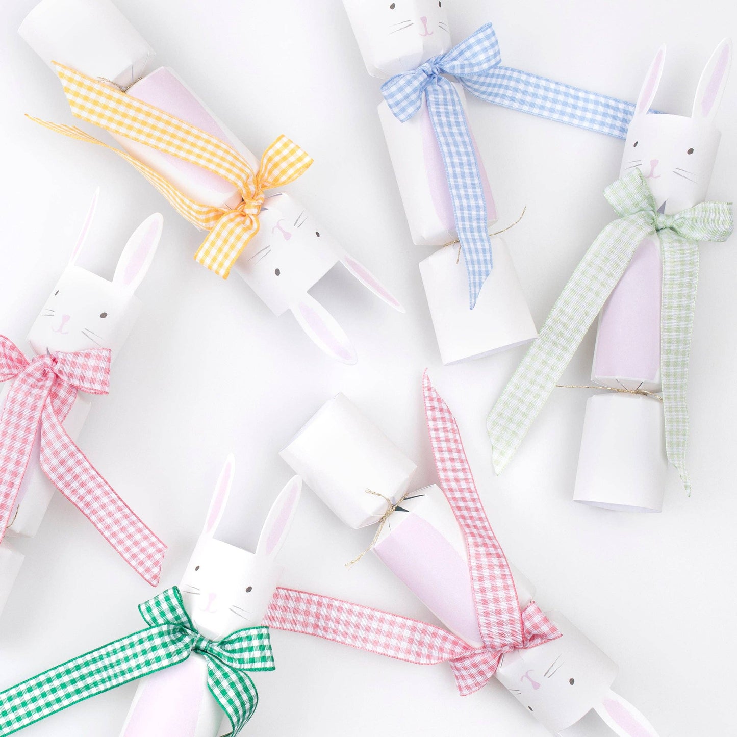 Gingham Bow Bunny Crackers
