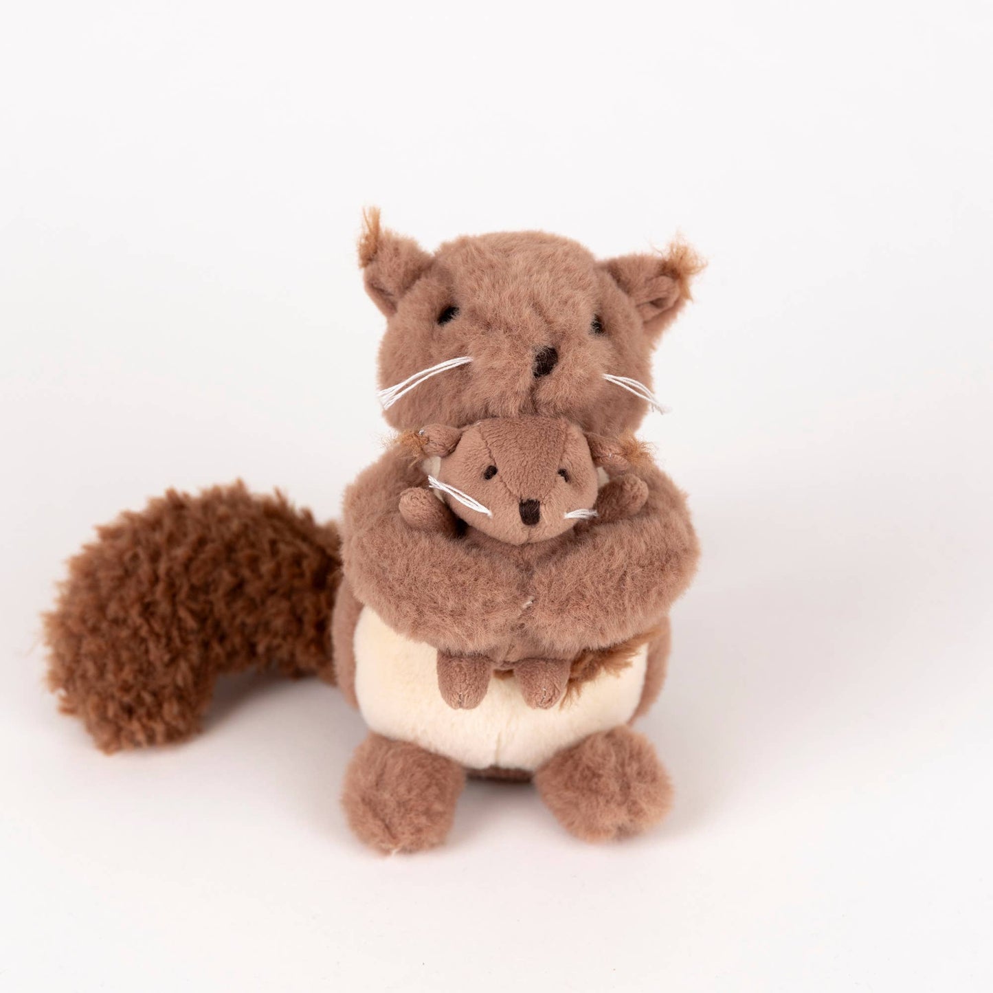 Plush Squirrel with Baby
