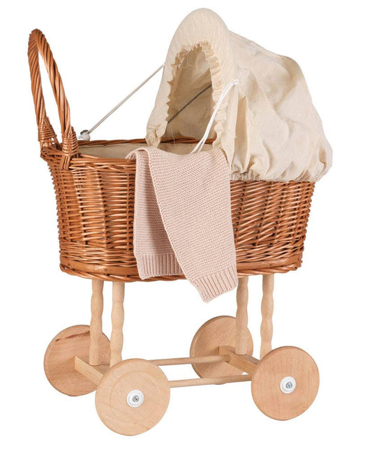 Wicker Pram Eggshell