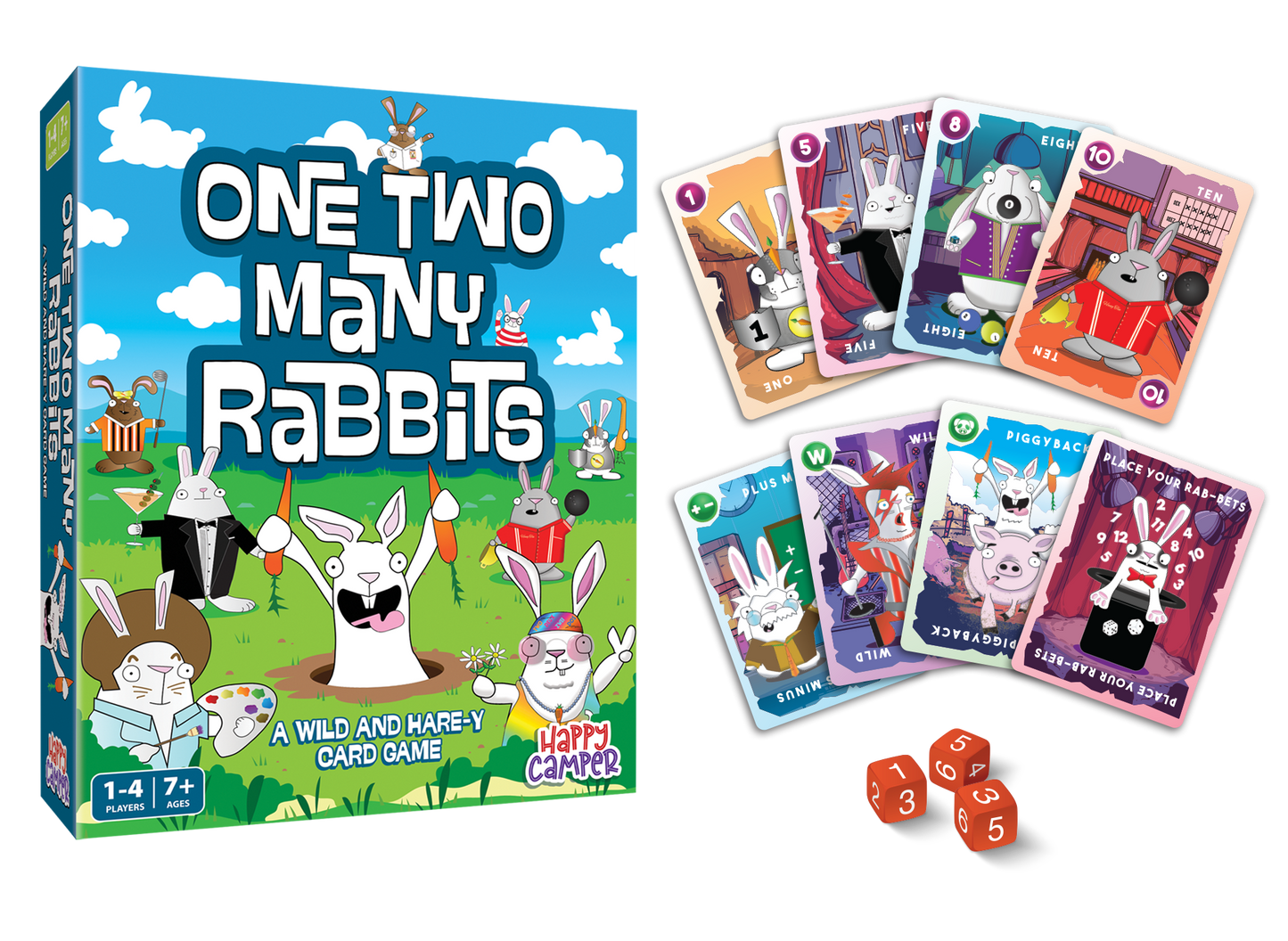 One Two Many Rabbits - A Wild & Harey Card Game
