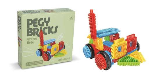 Pegy Bricks Interlocking Building Set: VROOM RIDE