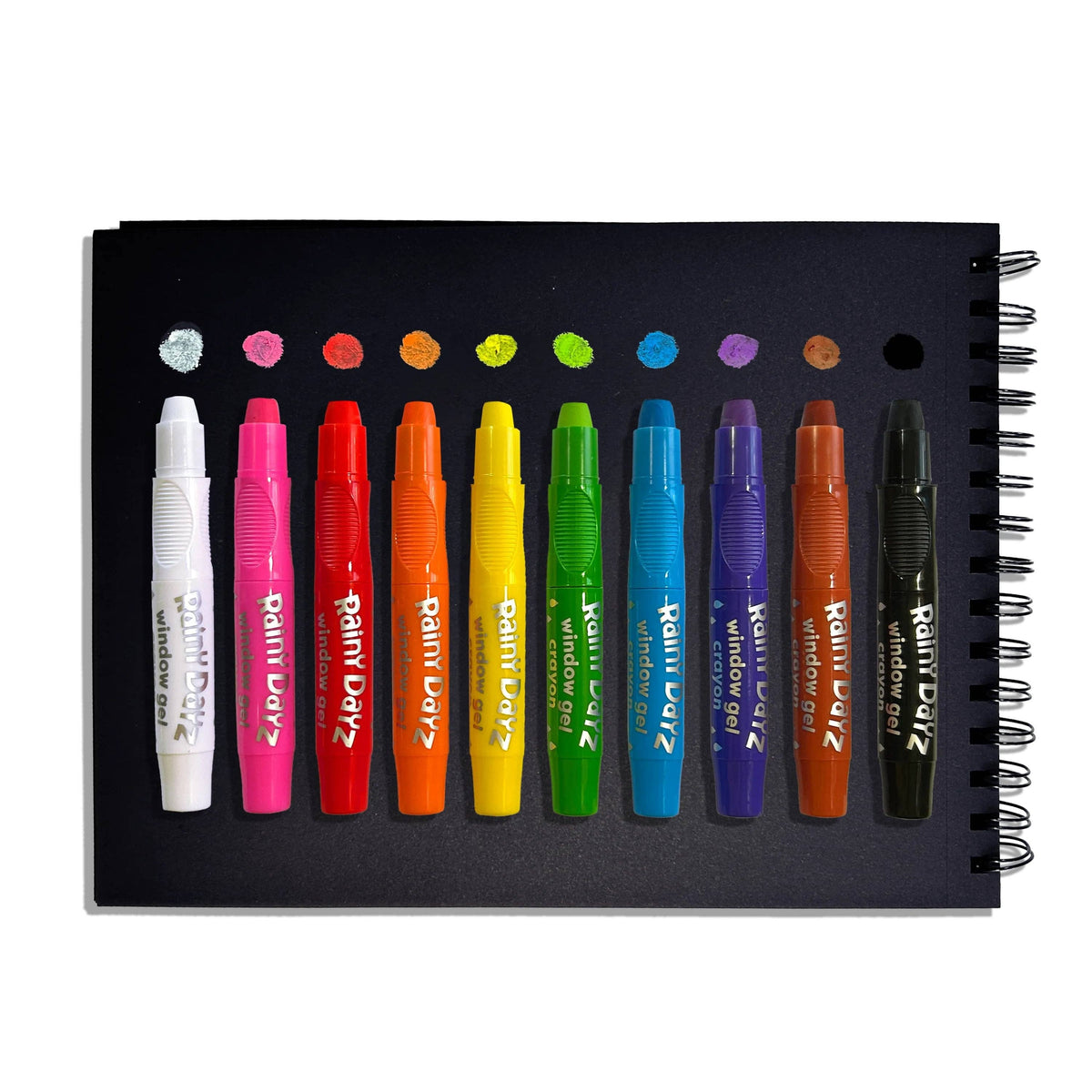 Rainy Dayz Window Gel Crayons - Set of 10