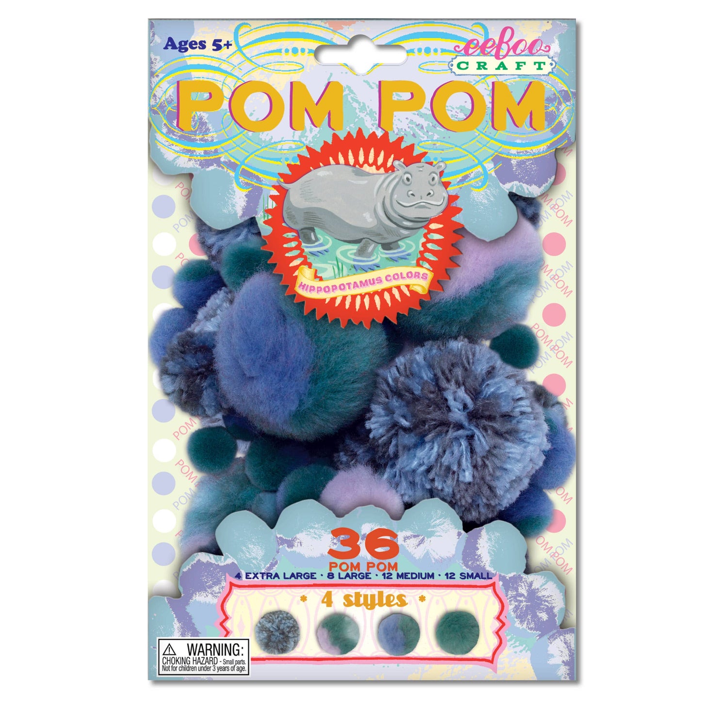 Hippopotamus Pom Pom