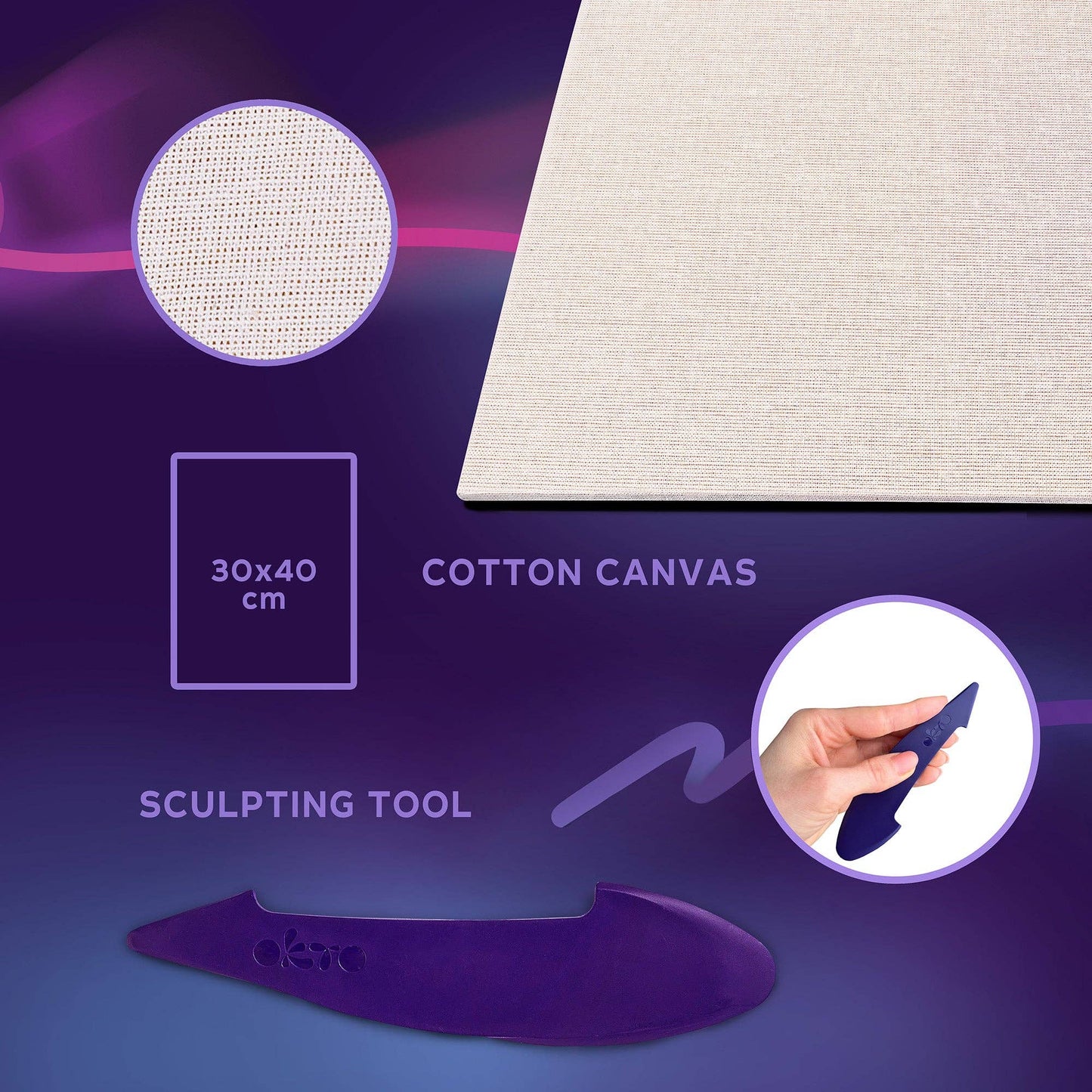 OKTO Air-Dry Clay 3D Painting Kit – #parkguellbarcelona