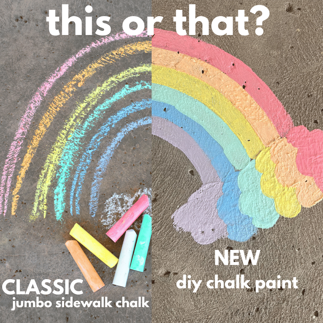 DIY Sidewalk Chalk Paint Set