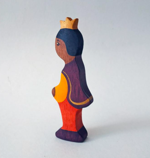 Waldorf Wooden Prince and Princess Figures: Dark