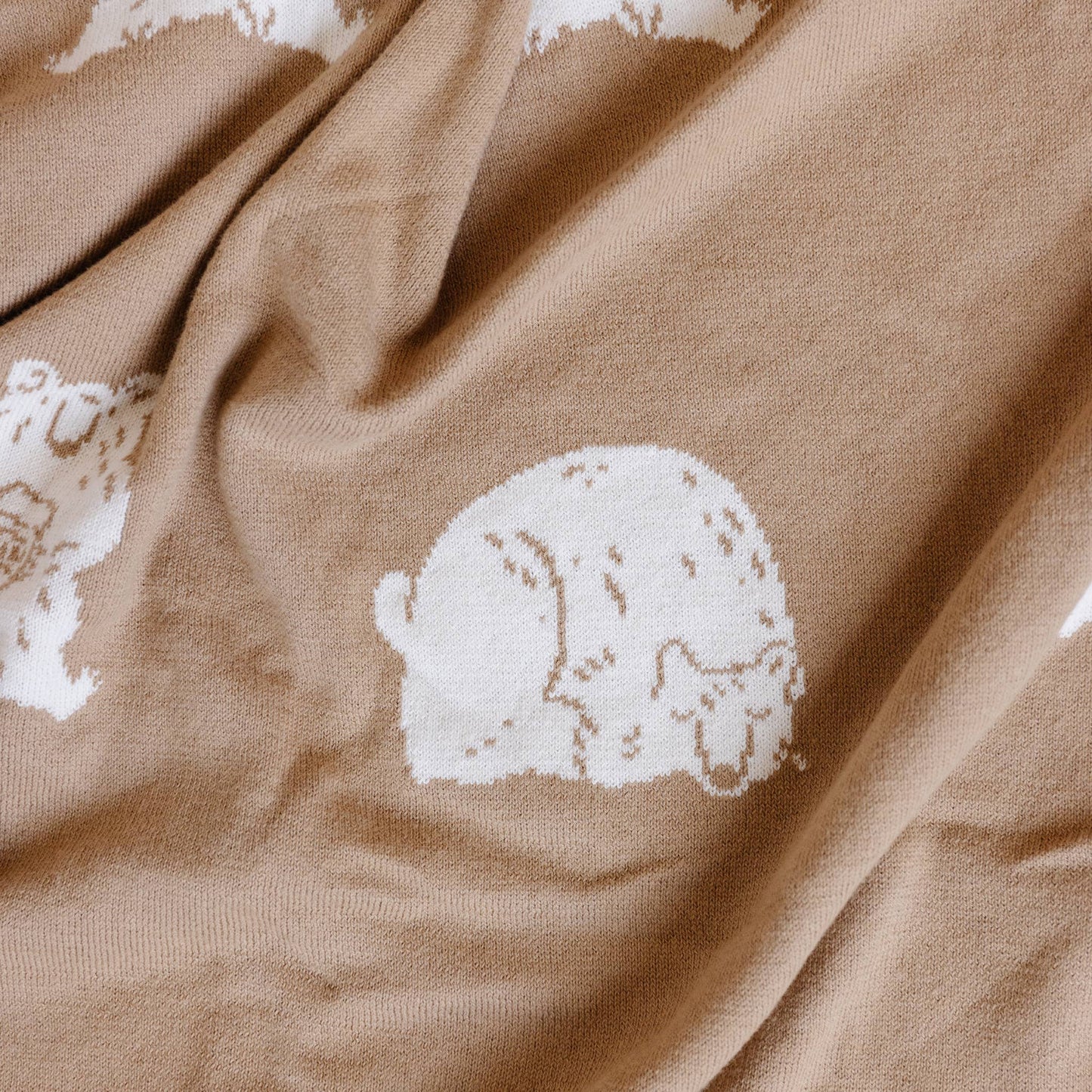 Blanket Honey Bear Organic Cotton Baby Decor Gift Spring: Brown