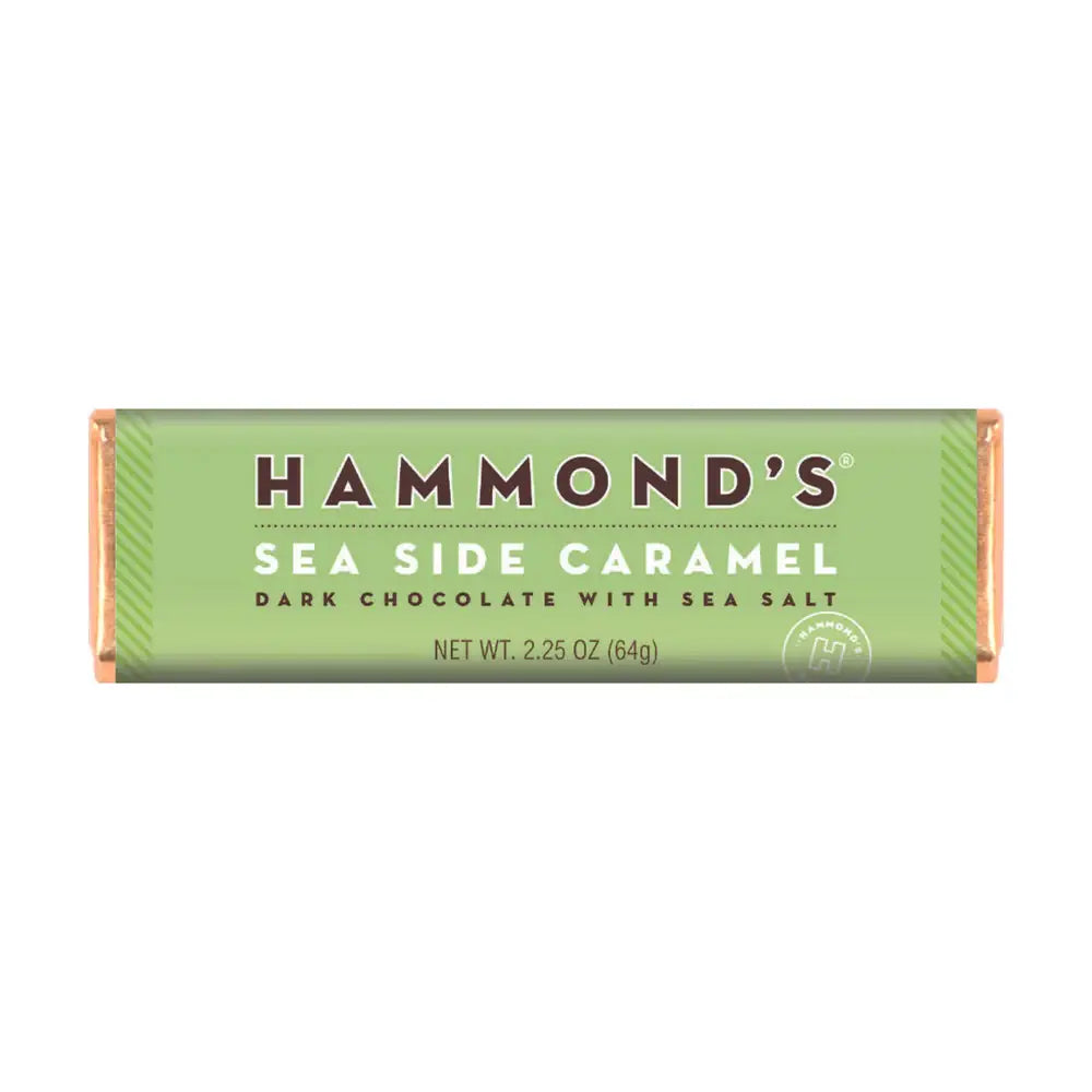 Candy Bar - Dark Chocolate - Natural Seaside Caramel -2.25oz
