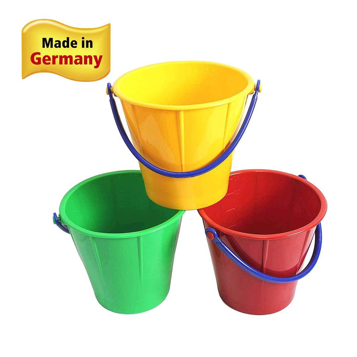 Sand & Snow Pail – 2.5L Heavy-Duty Bucket (Assorted Colors)
