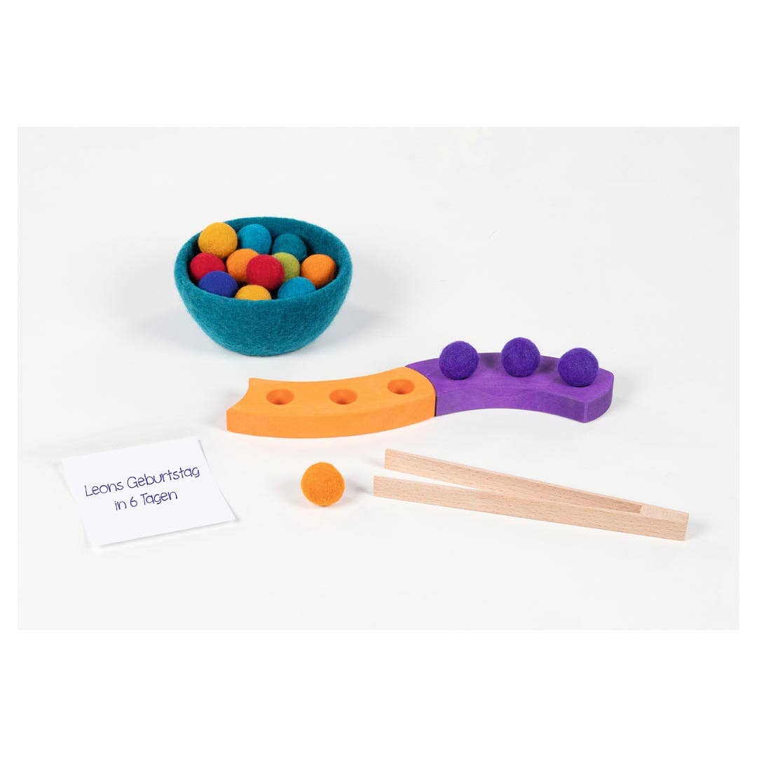 Color Sorting Game & Advent Spiral - 34 pieces