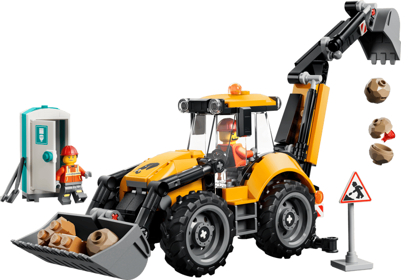 60480 LEGO City Yellow Backhoe Loader
