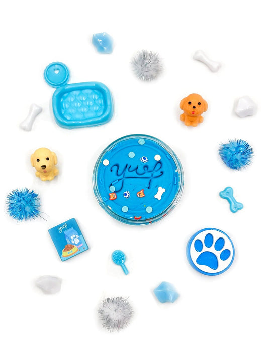 Grab and Go Dough Jar: Blue Pet Shop