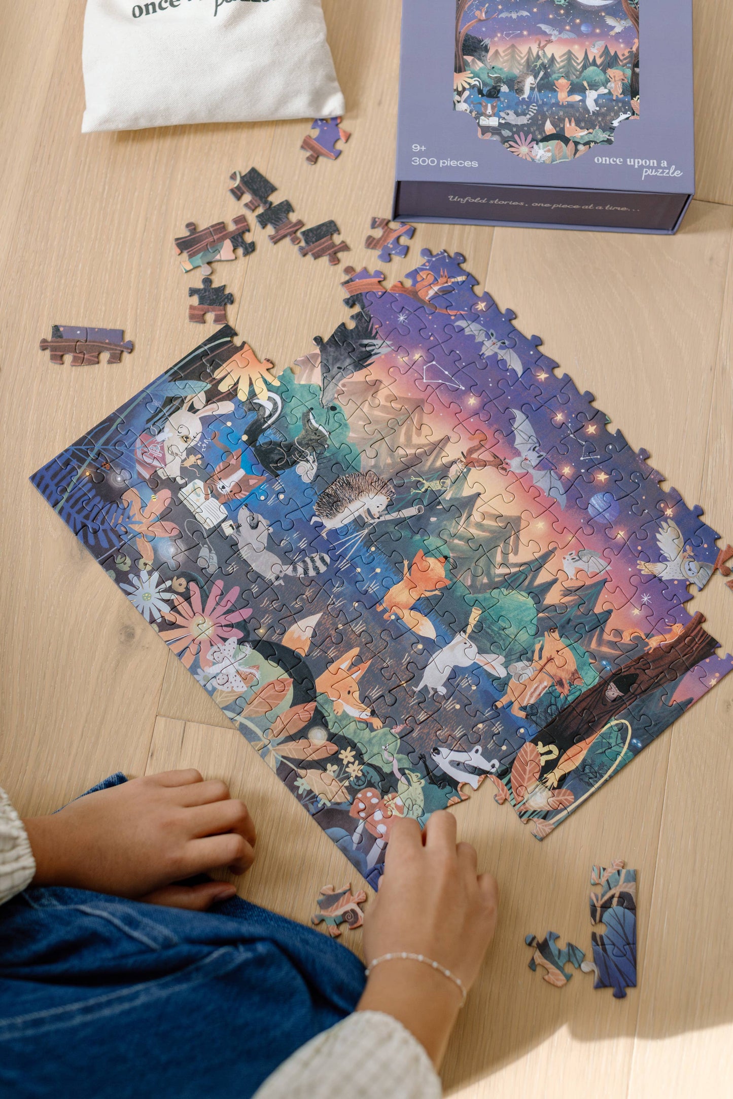 Mischief Under the Moonlight 300 Piece Puzzle