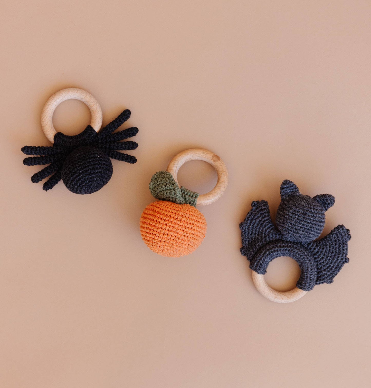 Teether Spider Cotton Crochet Rattle