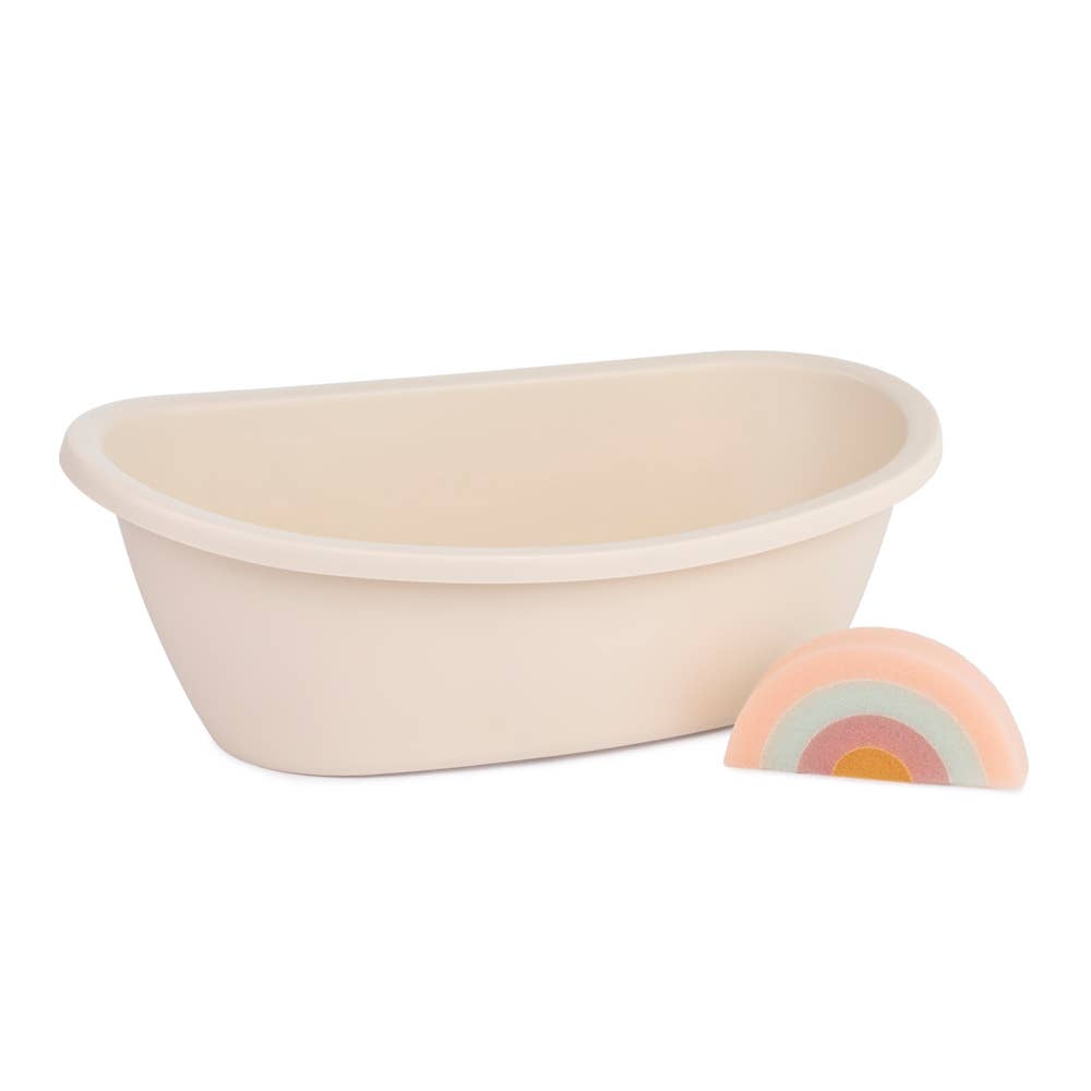 Doll Bathtub and Rainbow Sponge Set