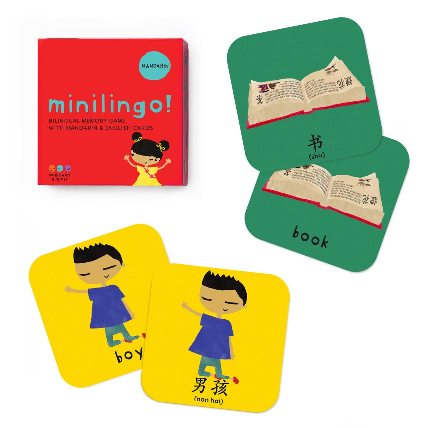 Minilingo Mandarin/English Bilingual Flashcards for Kids