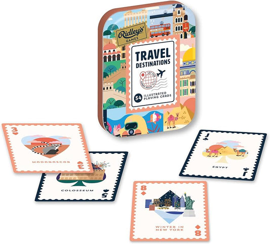 Travel Destinations Playing Cards