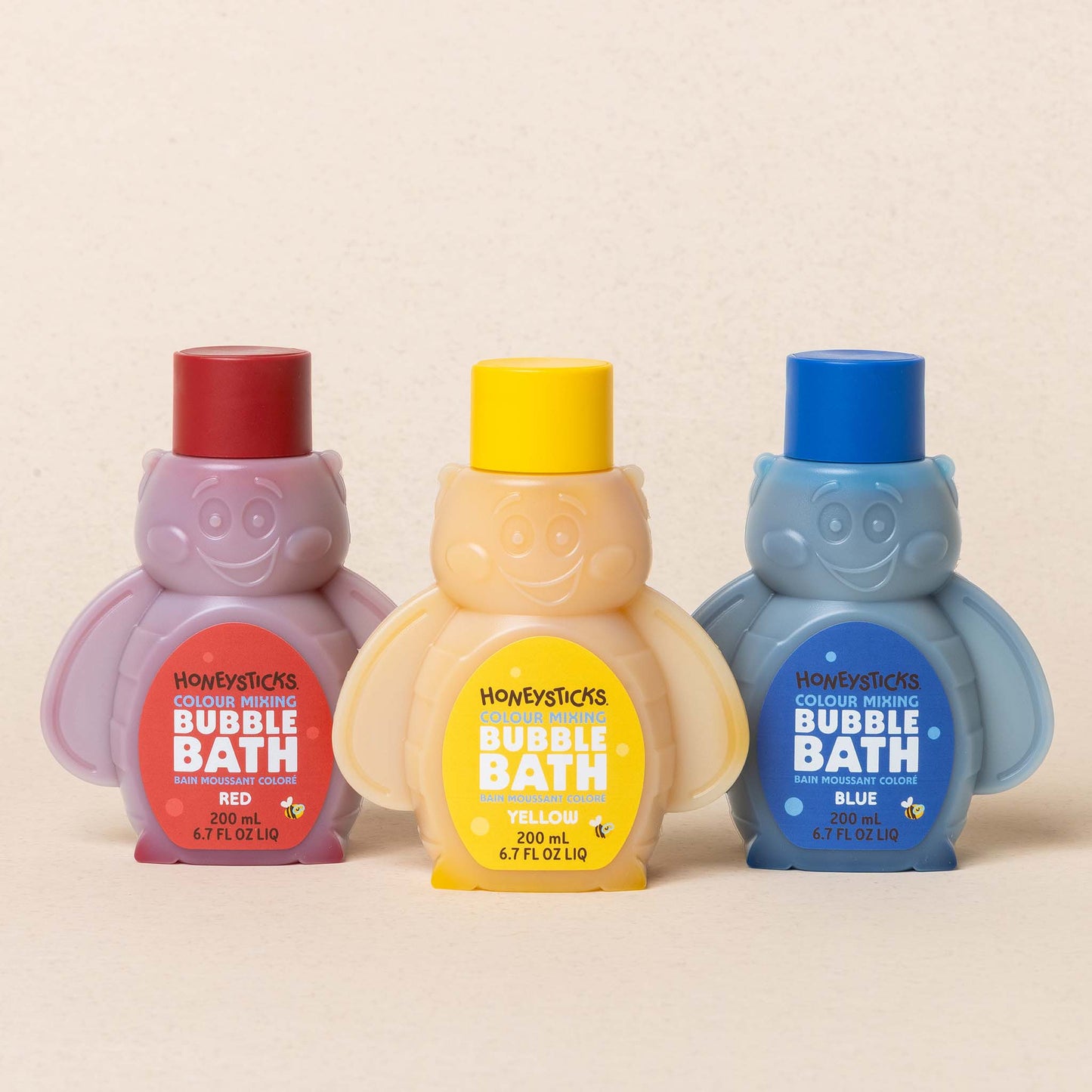 Honeysticks Bubble Bath Color Mixing 3pk