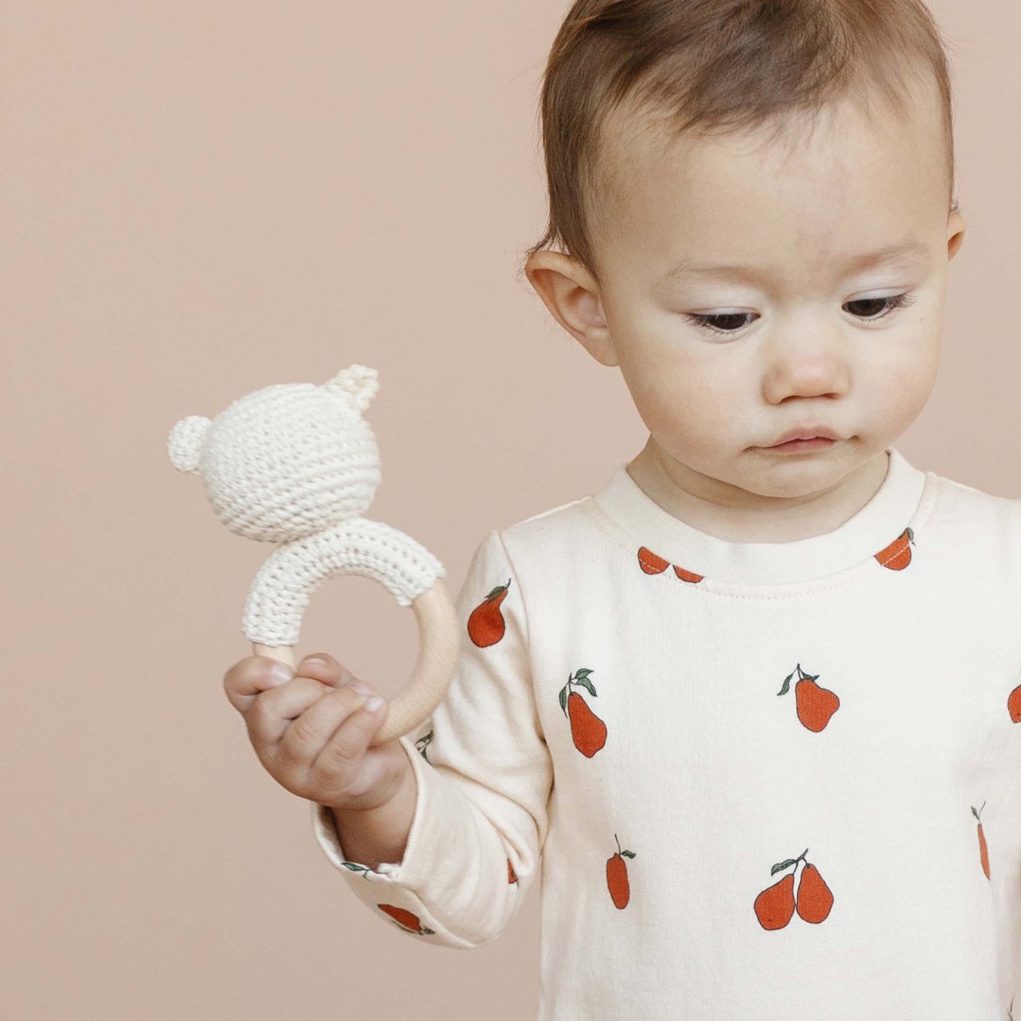 Bear Cotton Crochet Rattle