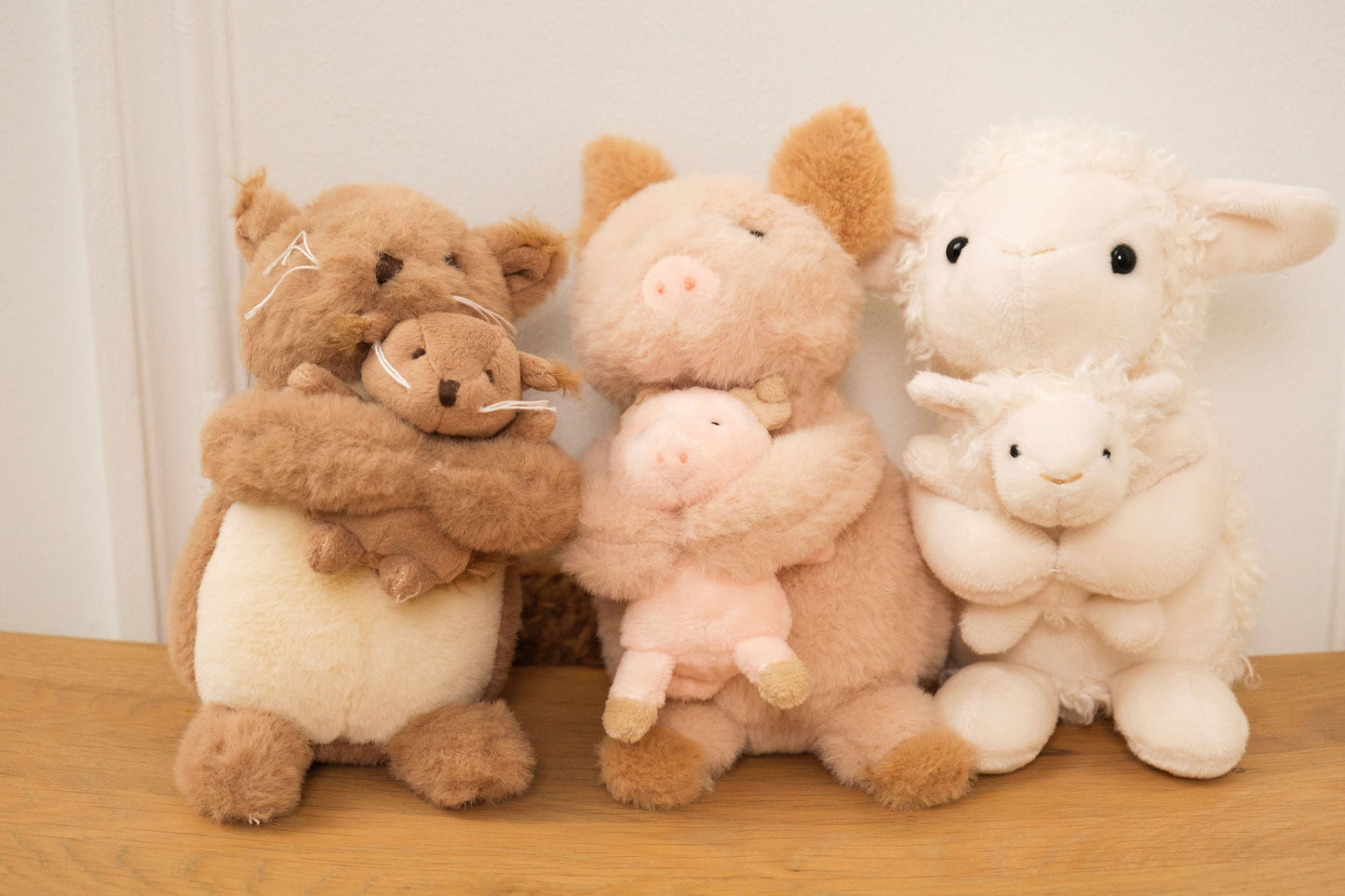 Plush Squirrel with Baby