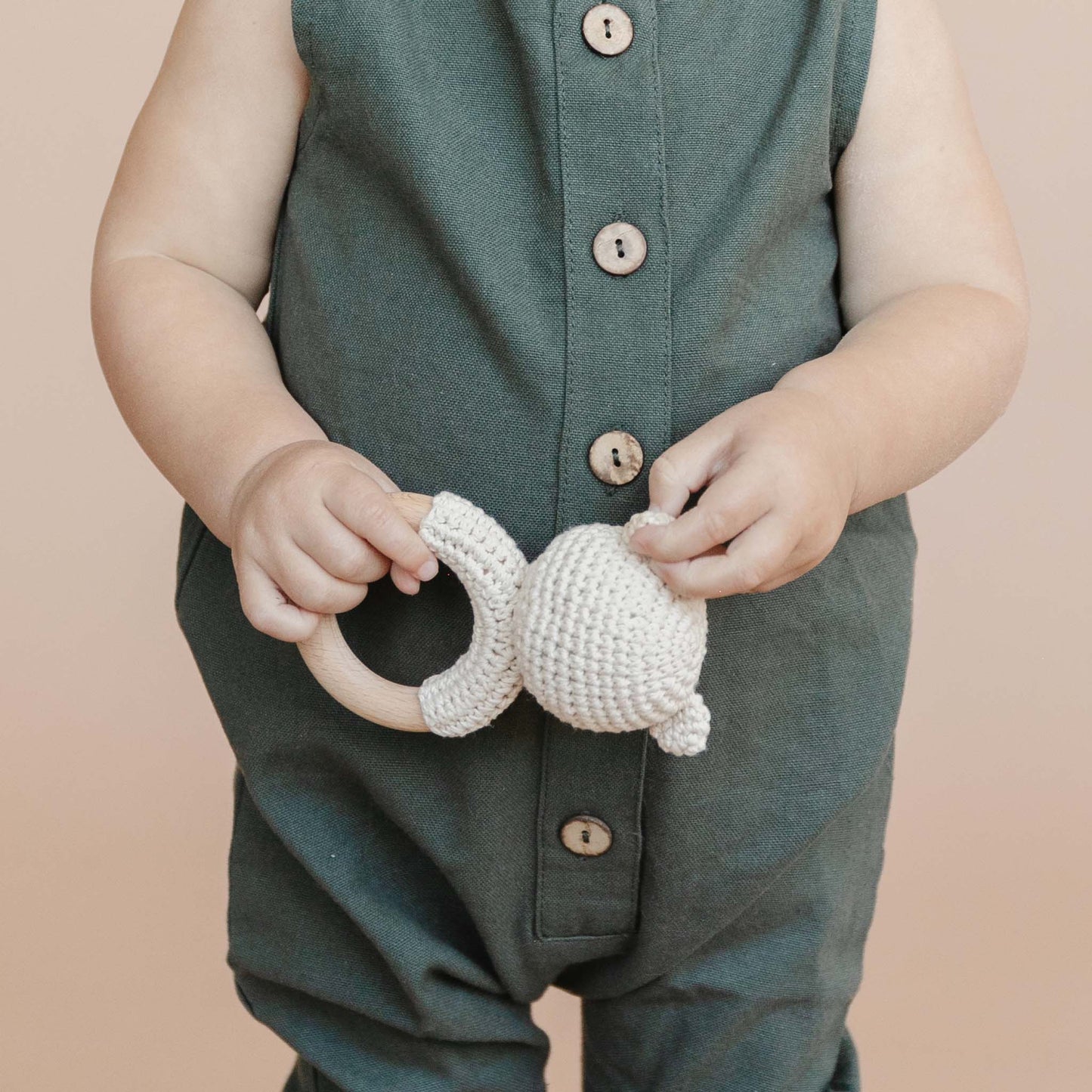 Bear Cotton Crochet Rattle