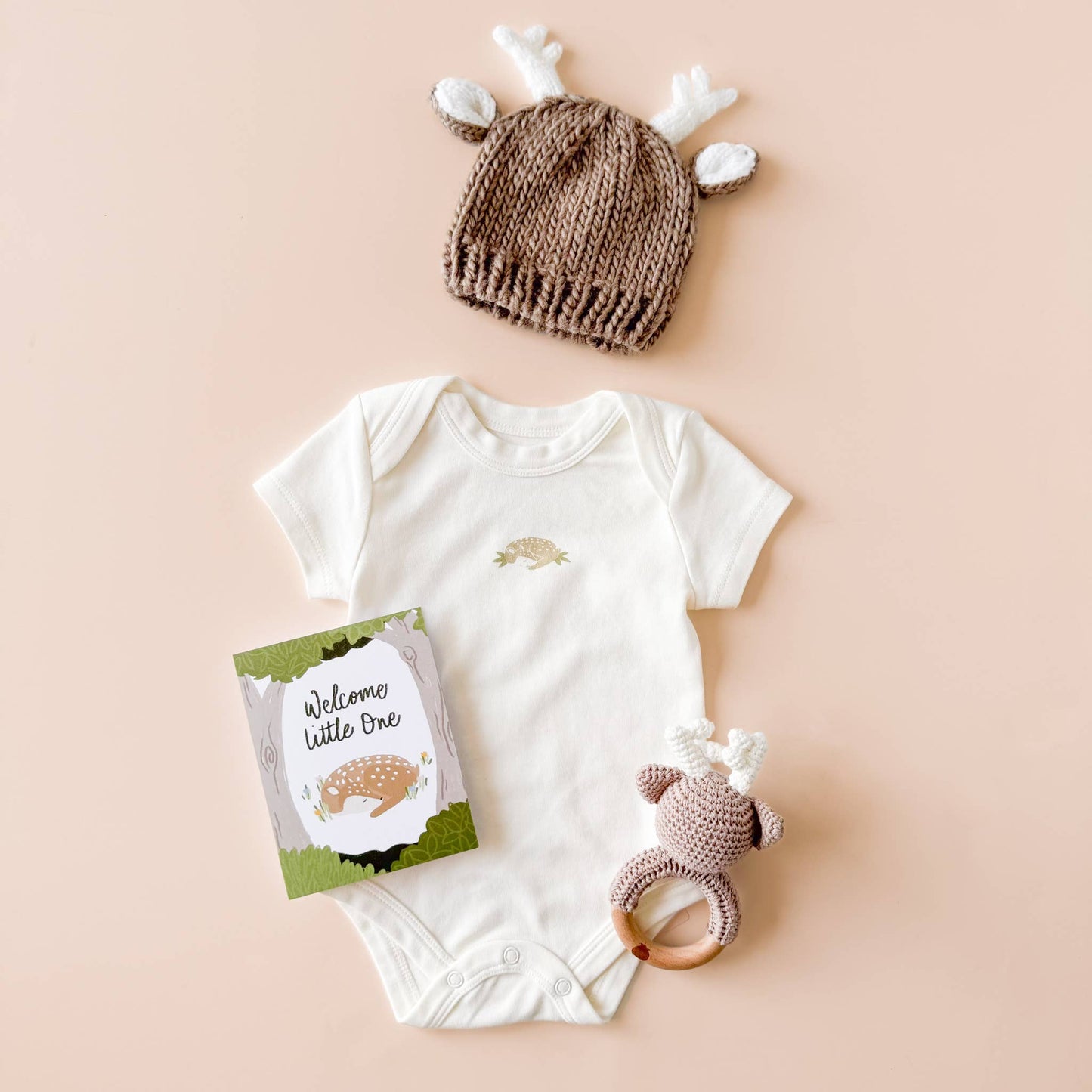 Hartley Deer Tan | Baby & Kids Hat Beanie Gift: S; 6-24mths