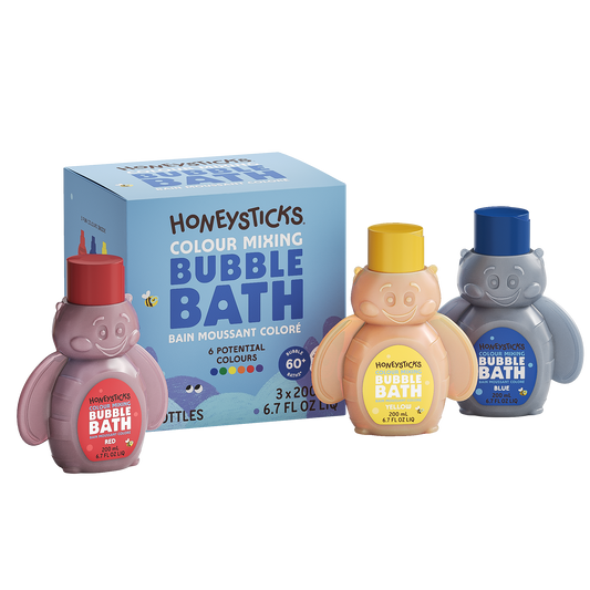 Honeysticks Bubble Bath Color Mixing 3pk