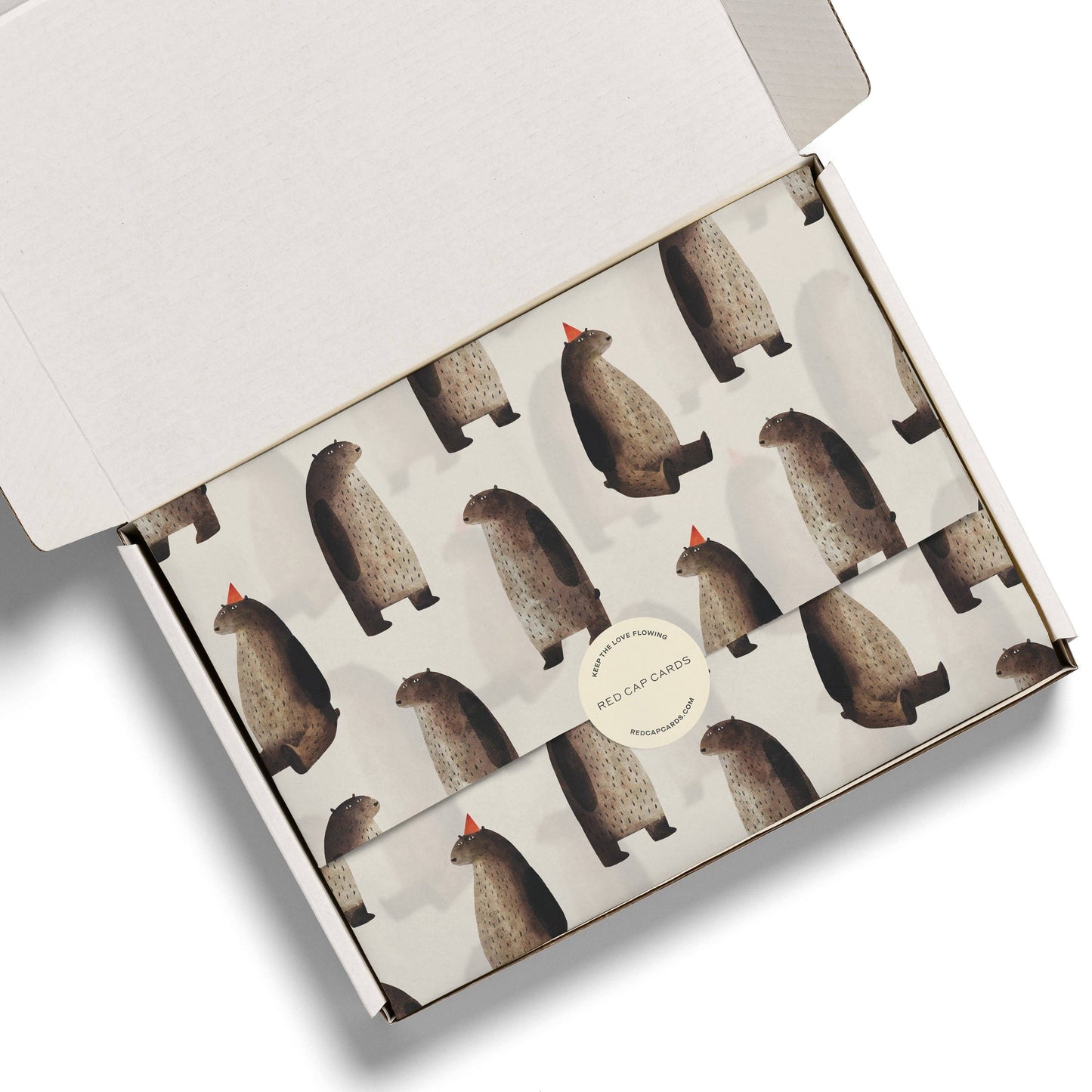 Party Bear tissue paper: 5 Sheets