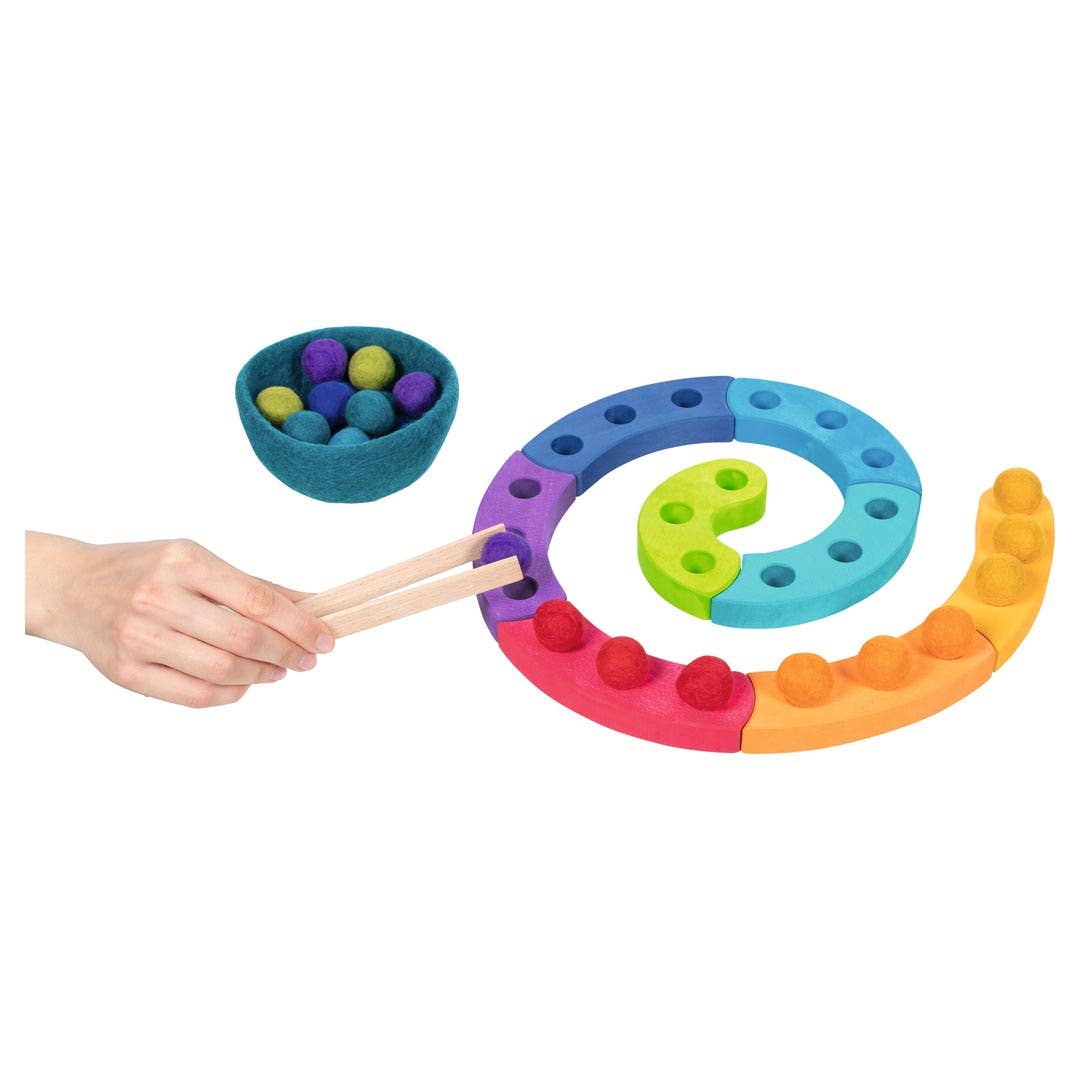 Color Sorting Game & Advent Spiral - 34 pieces