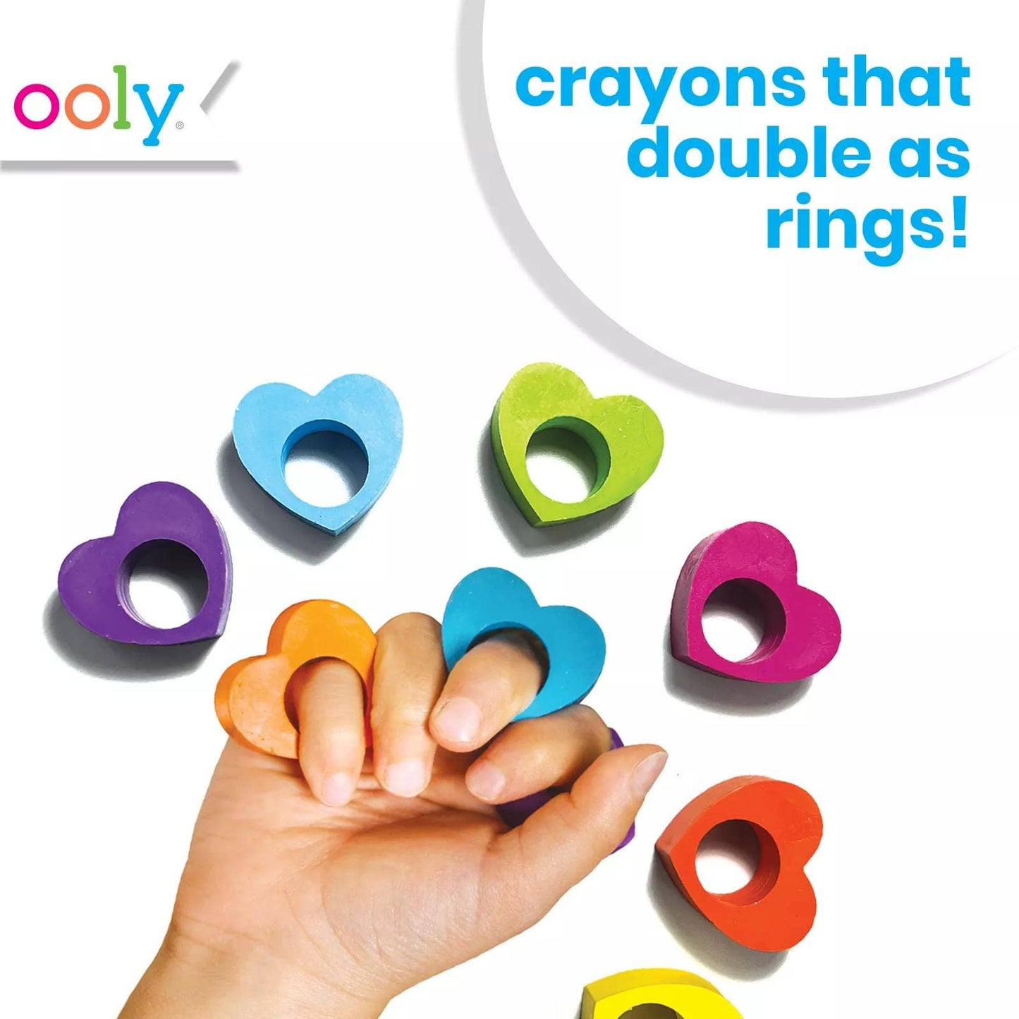 Heart Ring Crayons (Set of 6)
