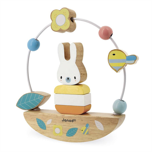 Bead Maze and Rocking Rabbit