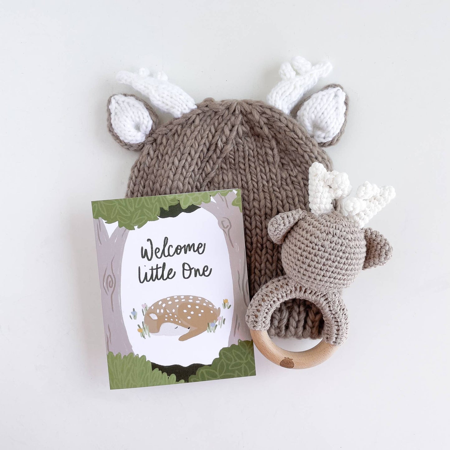 Deer Crochet Cotton Rattle