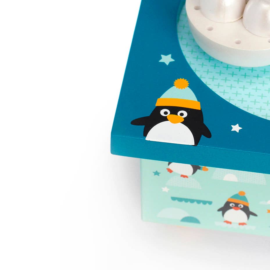 Dancing Penguins Music Box