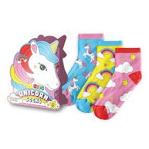 Unicorn Socks, 3 pk