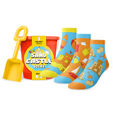 Sandcastle Socks, 3 pk