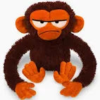 Grumpy Monkey Plush