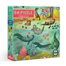 Otters at Play 64pc. Puzzle