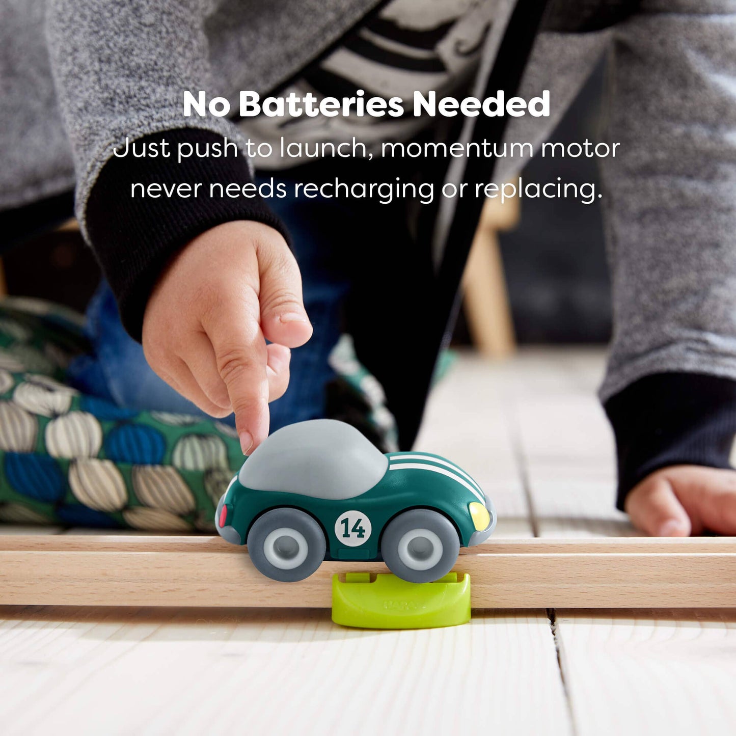 HABA Cars Green Speedster with Momentum Motor – Recycled