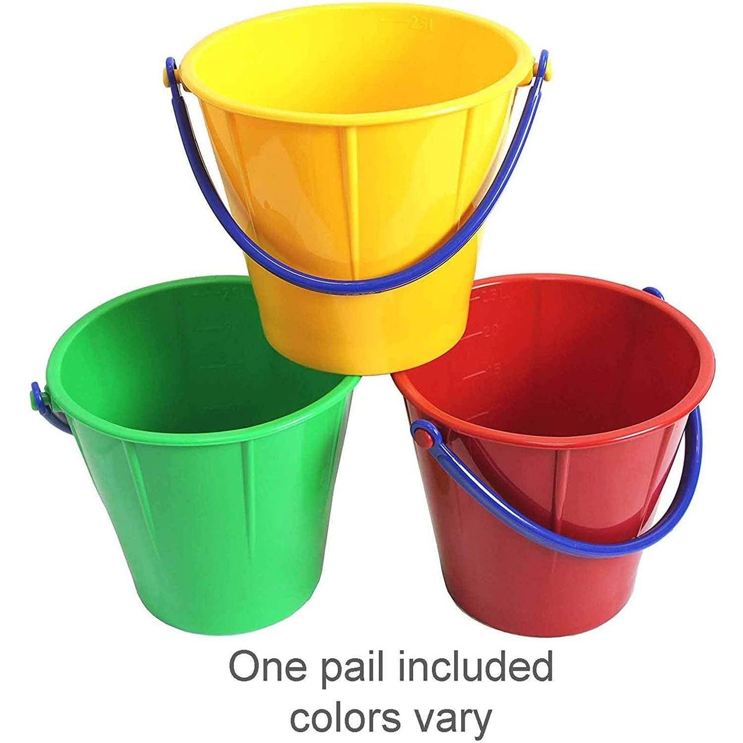 Sand & Snow Pail – 2.5L Heavy-Duty Bucket (Assorted Colors)