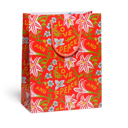 Peace and Love Amaryllis gift bags: Large