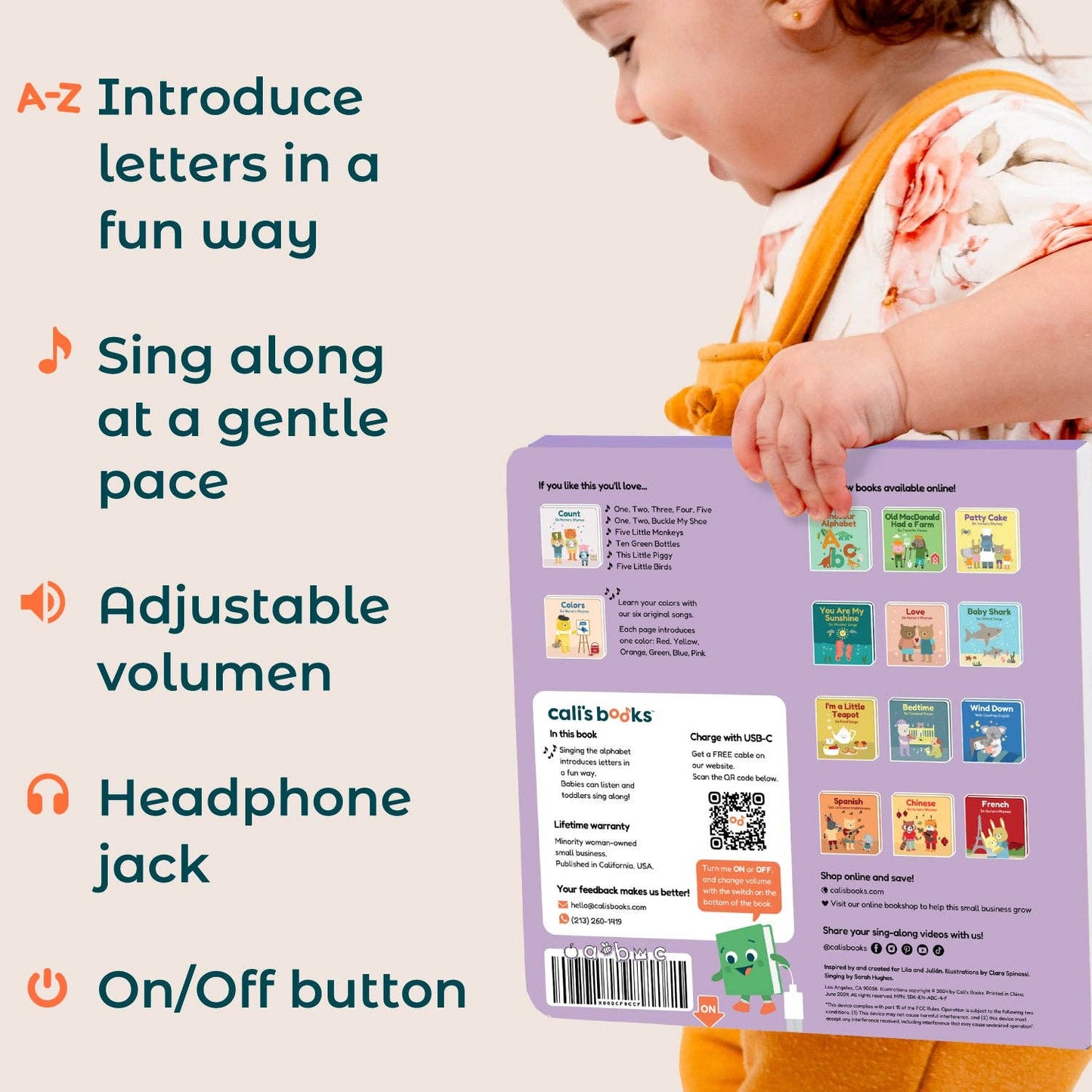 Cali's Books Sing The Alphabet - headphone edition
