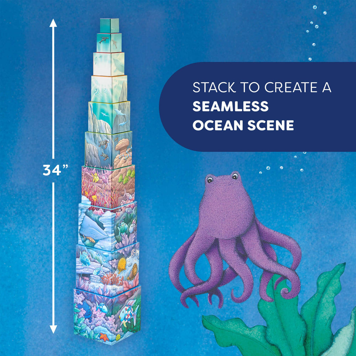 Rainbow Fish Stacking & Nesting Cubes