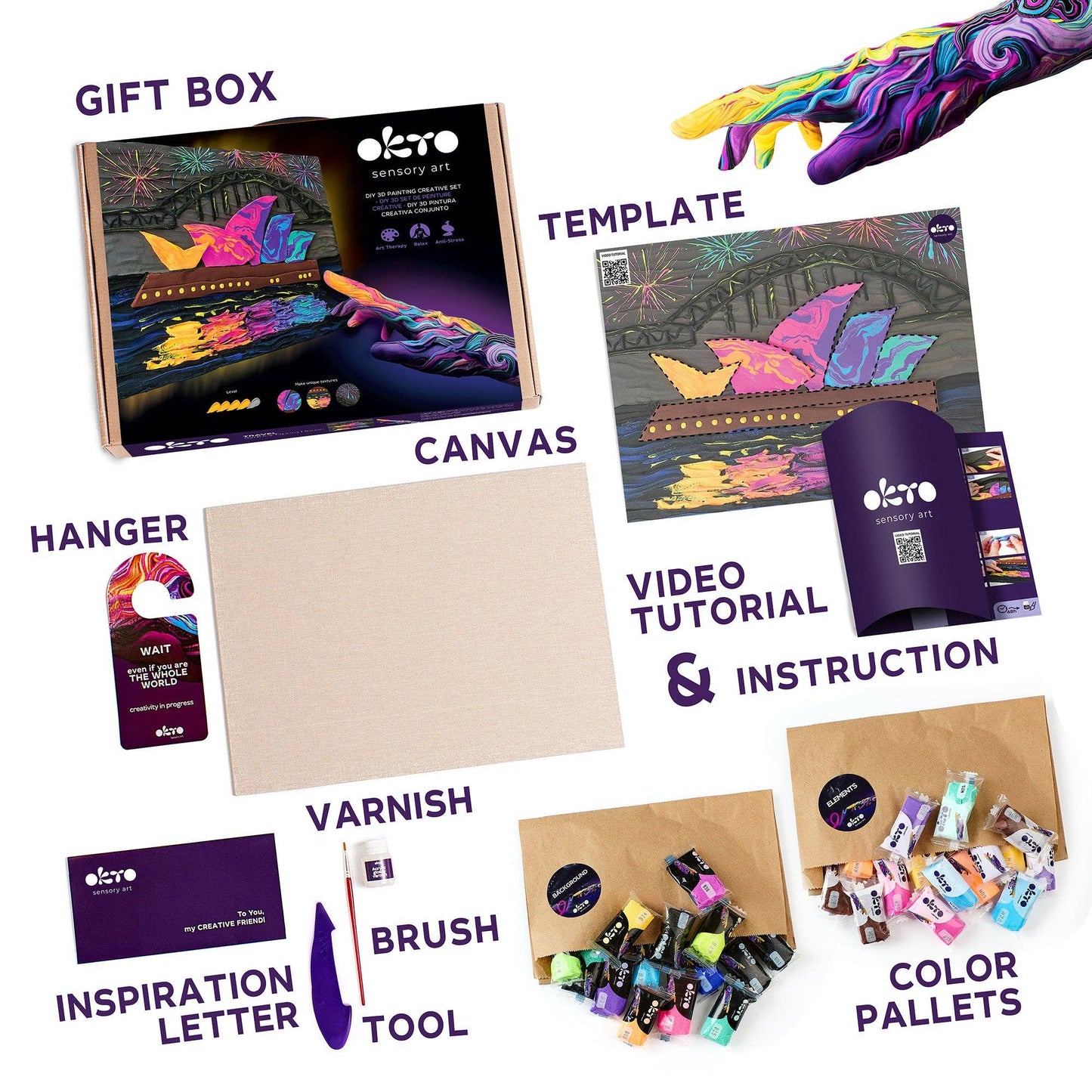 OKTO Air-Dry Clay 3D Painting Kit – #sydneyoperahouse