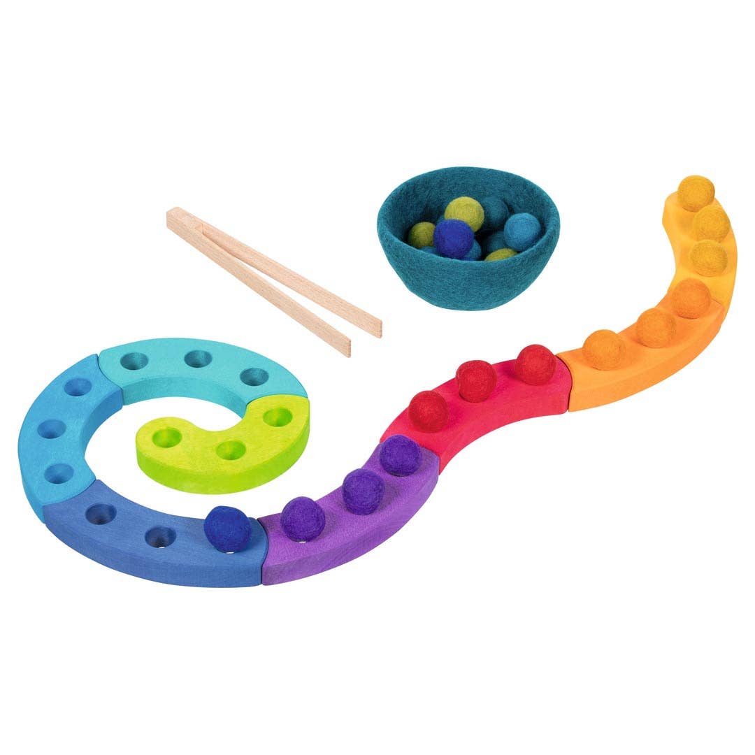 Color Sorting Game & Advent Spiral - 34 pieces