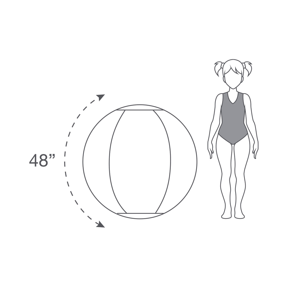 Colossus 48" Rainbow Beach Ball