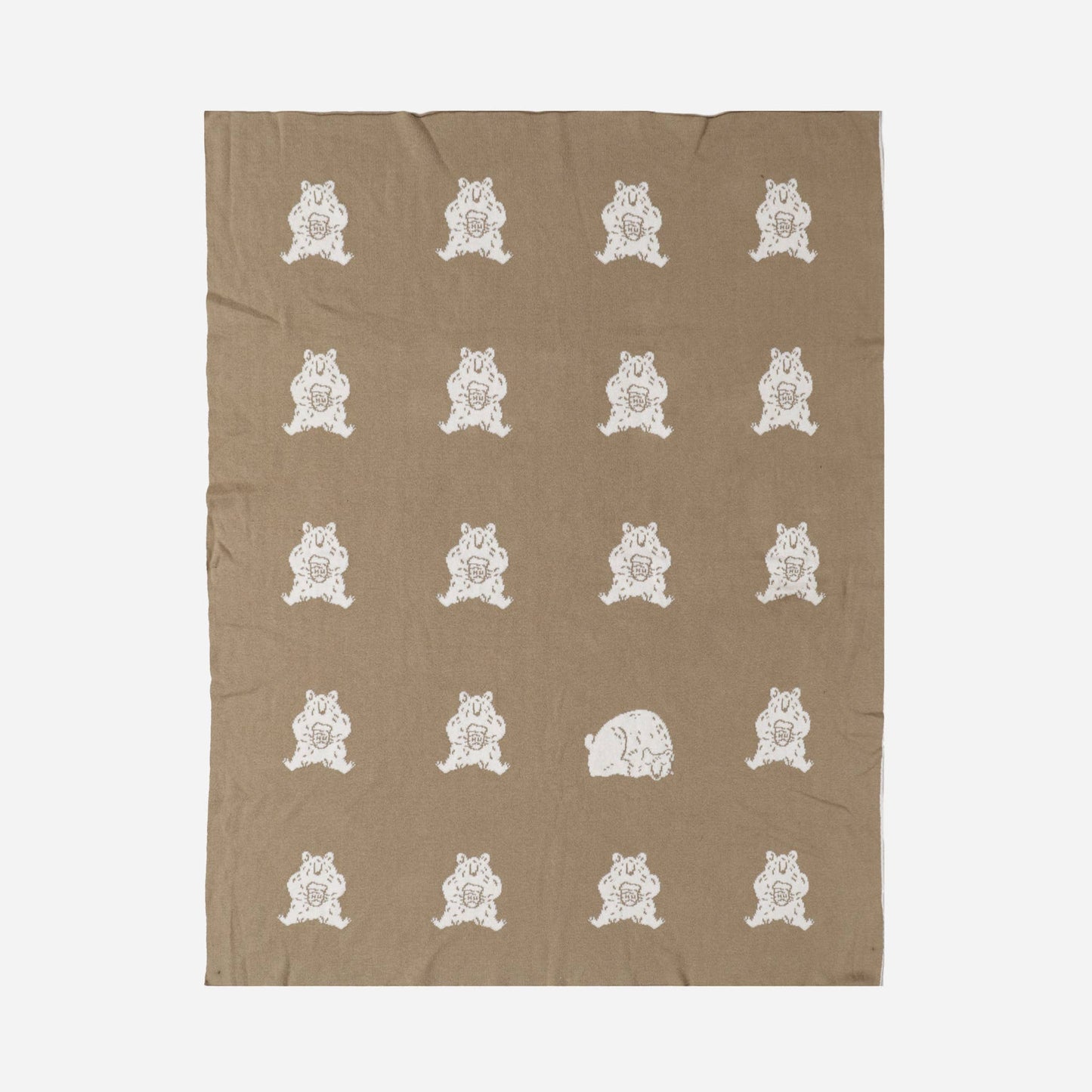 Blanket Honey Bear Organic Cotton Baby Decor Gift Spring: Brown